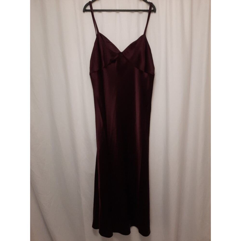 Ralph Lauren 16 Double-Faced Purple Satin Sleeveless Gown NWT msrp $598 READ